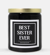 Best Sister Ever Candle (Classic Style)