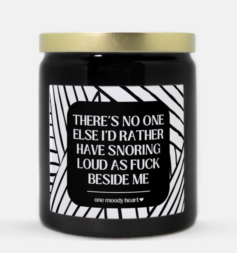 Snoring Loud As Fuck Candle (Modern Style)