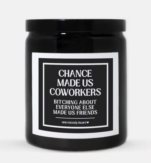 Chance Made Us Coworkers Bitching About Everyone Else Made Us Friends Candle (Classic Style)