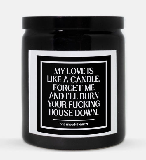 I'll Burn You're Fucking House Down Candle (Classic Style)