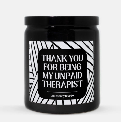 Unpaid Therapist Candle (Modern Style)