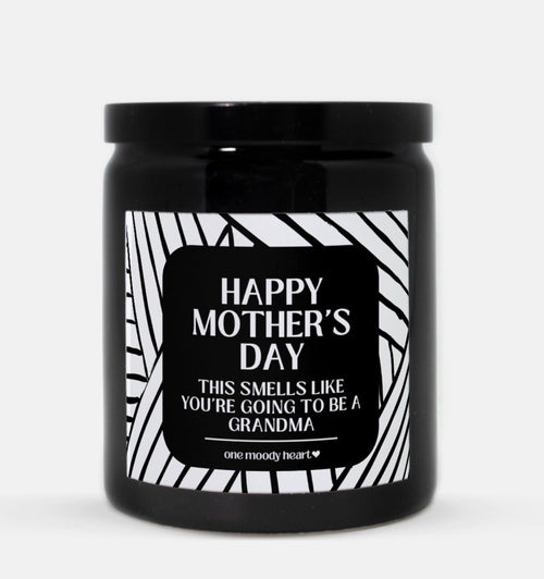 Happy Mother's Day You're Going To Be A Grandma Candle (Modern Style)