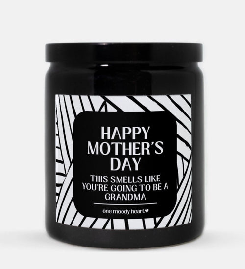 Happy Mother's Day You're Going To Be A Grandma Candle (Modern Style)