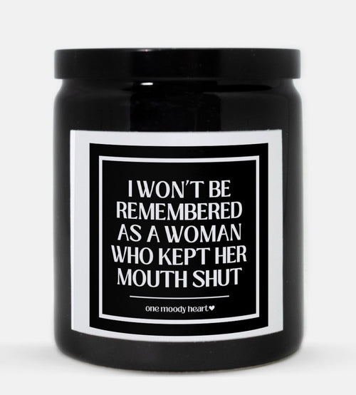 Won't Be Remembered Candle (Classic Style)