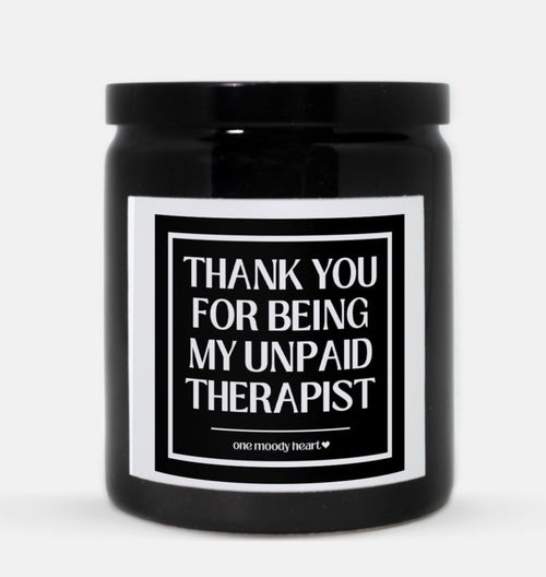 Unpaid Therapist Candle (Classic Style)