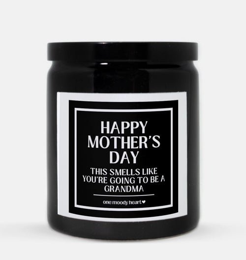 Happy Mother's Day You're Going To Be A Grandma Candle (Classic Style)