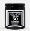 50th Birthday Candle (Classic Style)