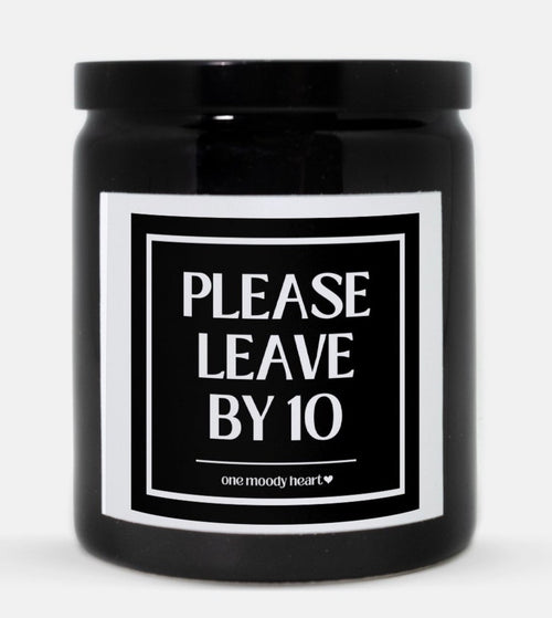 Please Leave By 10 Candle (Classic Style)