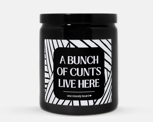 Cunts Live Here Candle (Modern Style)
