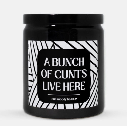 Cunts Live Here Candle (Modern Style)