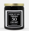 50th Birthday Candle (Classic Style)