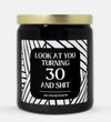 30th Birthday Candle (Modern Style)