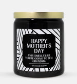 Happy Mother's Day You're Going To Be A Grandma Candle (Modern Style)