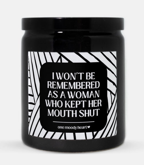 Won't Be Remembered Candle (Modern Style)