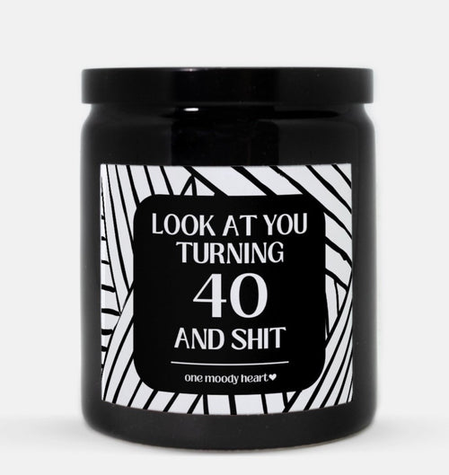 40th Birthday Candle (Modern Style)
