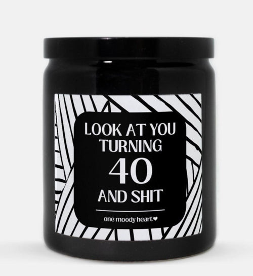 40th Birthday Candle (Modern Style)