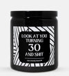 30th Birthday Candle (Modern Style)