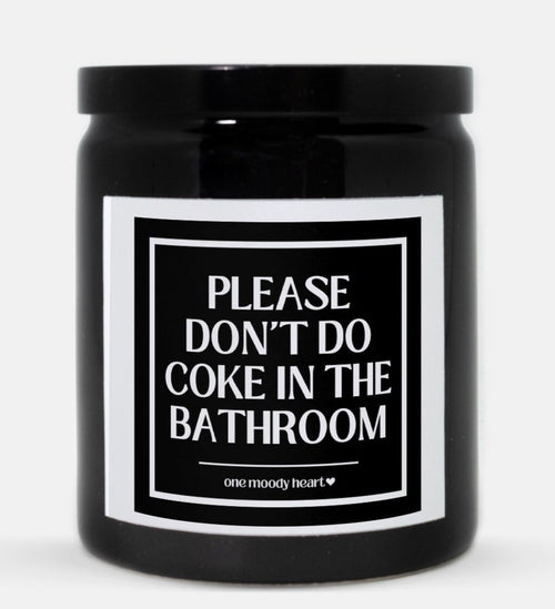 Please Don't Do Coke Candle (Classic Style)